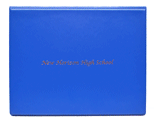 royal blue economy vinyl diploma folders