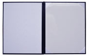 white fabric moire and paper stock diploma folder linings