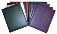 red, Burgundy, blue, green, purple and black diploma covers